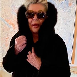 BLACKGLAMA DARK RANCH MINK COAT